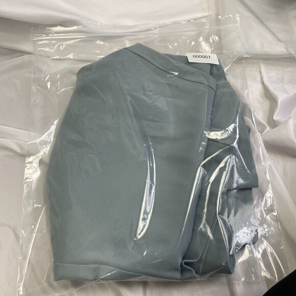 AVEC LES FILLES Ankle Trouser Pants Sky Blue Anthropologie Office Wear Sz Large - Picture 13 of 13